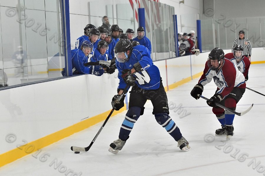 Wheaton College Men\'s Ice Hockey vs Middlesex Community College. - Photo By: KEITH NORDSTROM